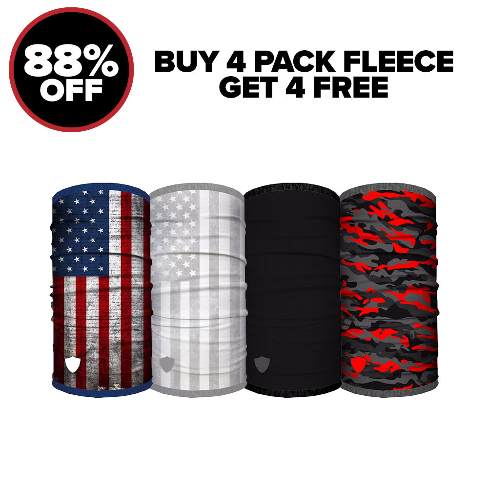 BUY 4 FLEECE FACE SHIELDS® GET 4 FREE