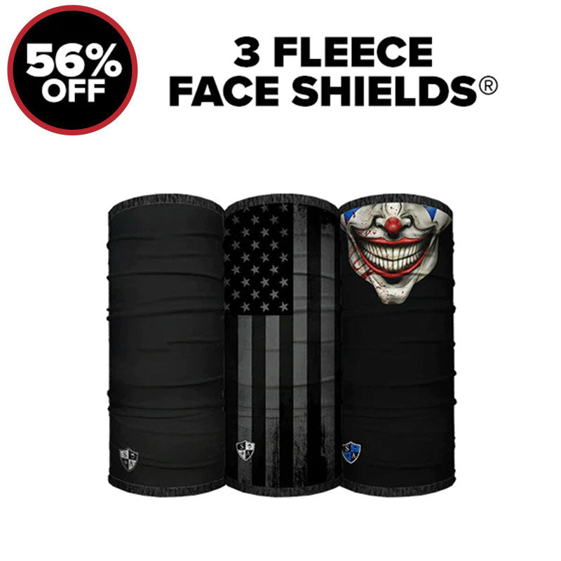 3 FLEECE FACE SHIELDS®