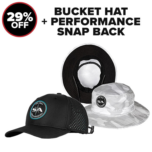 BUCKET HAT + PERFORMANCE SNAP BACK