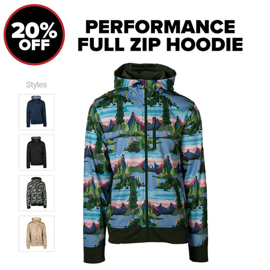 20% Off Full Zip Performance Hoodie