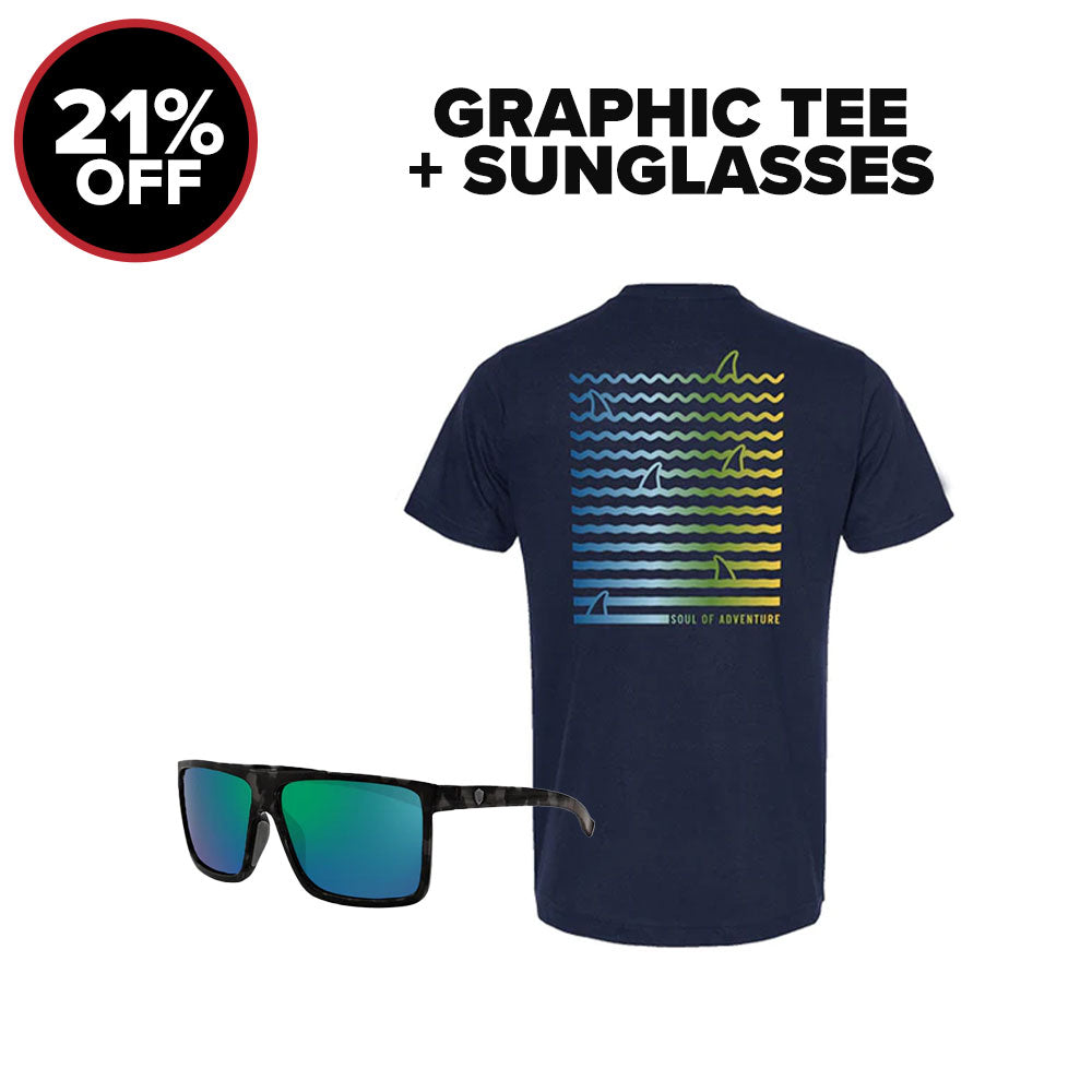 GRAPHIC TEE + SUNGLASSES