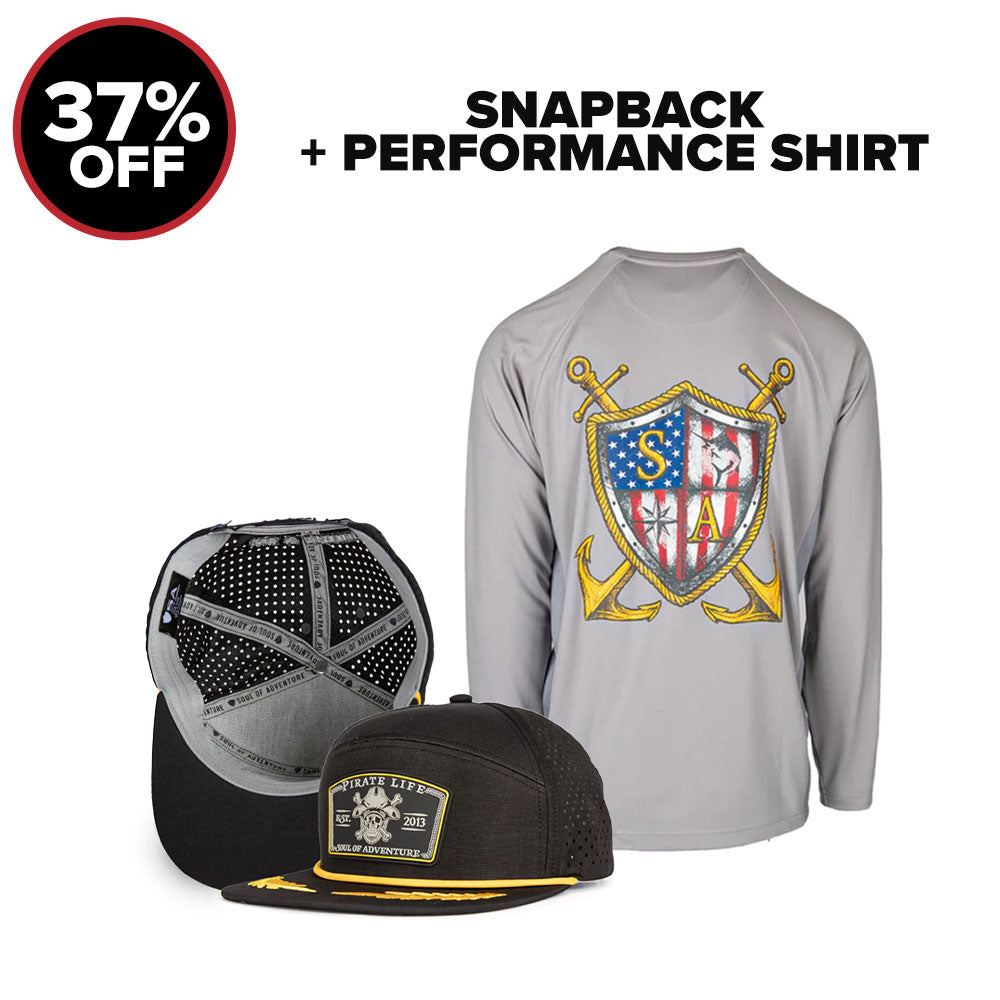 SNAPBACK + PERFORMANCE SHIRT