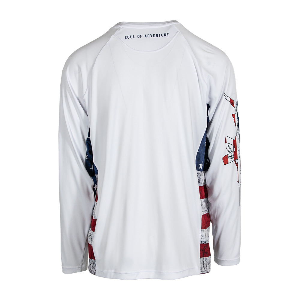 Performance Long Sleeve Shirt | American Flag | Game On