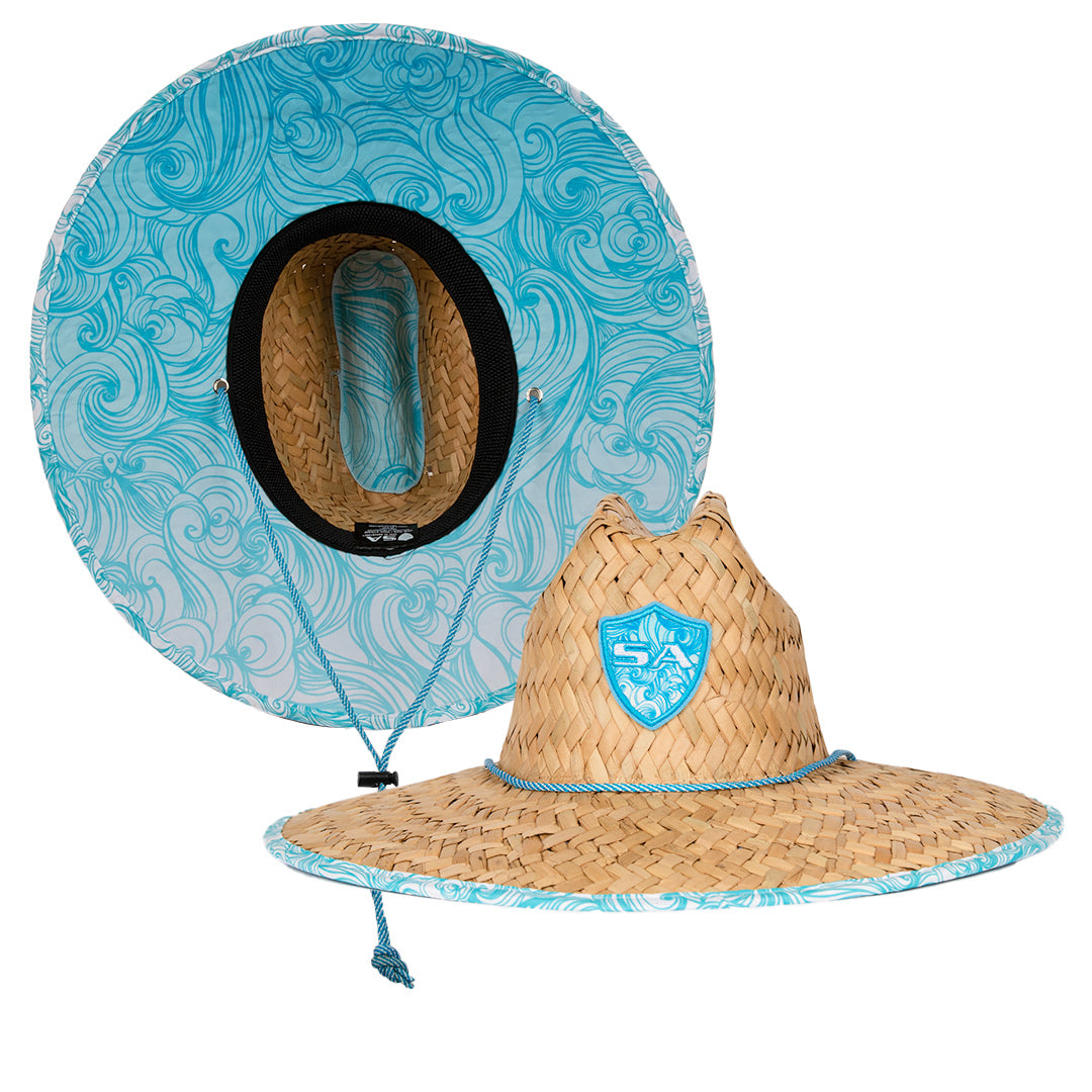 Under Brim Straw Hat| Tidal Waves 2.0