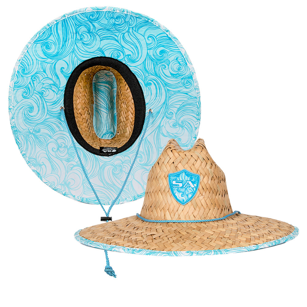 Under Brim Straw Hat| Tidal Waves 2.0
