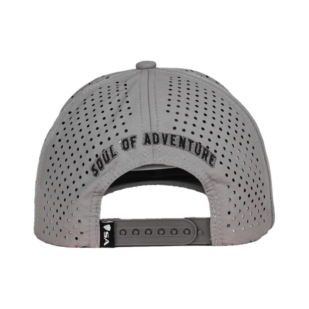 Performance Snap Back | Red Crest | Grey