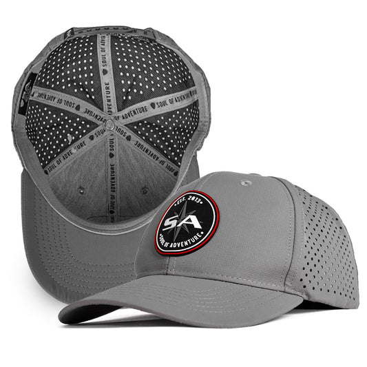 Performance Snap Back | Red Crest | Grey