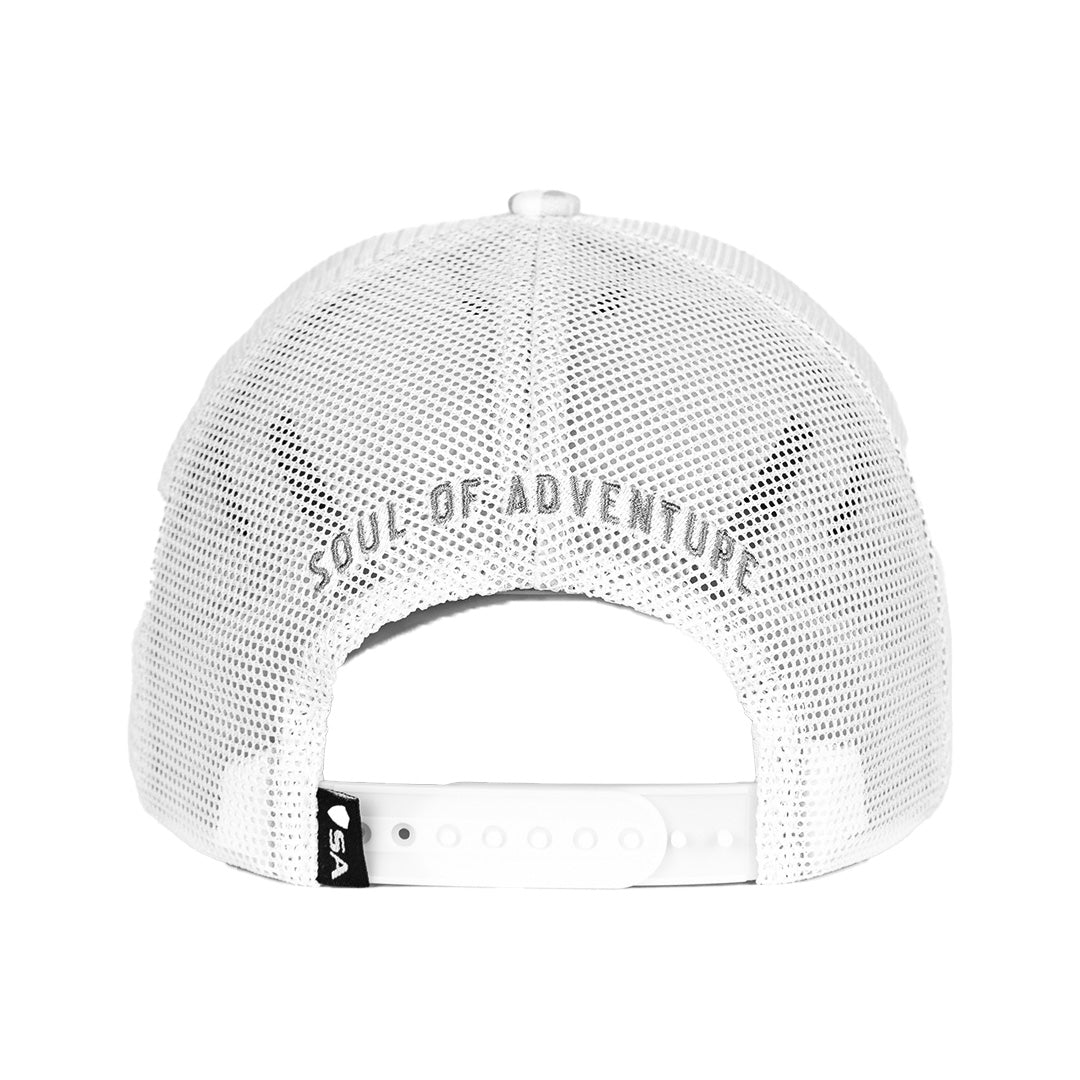 Performance Snap Back | Blue Crest | White