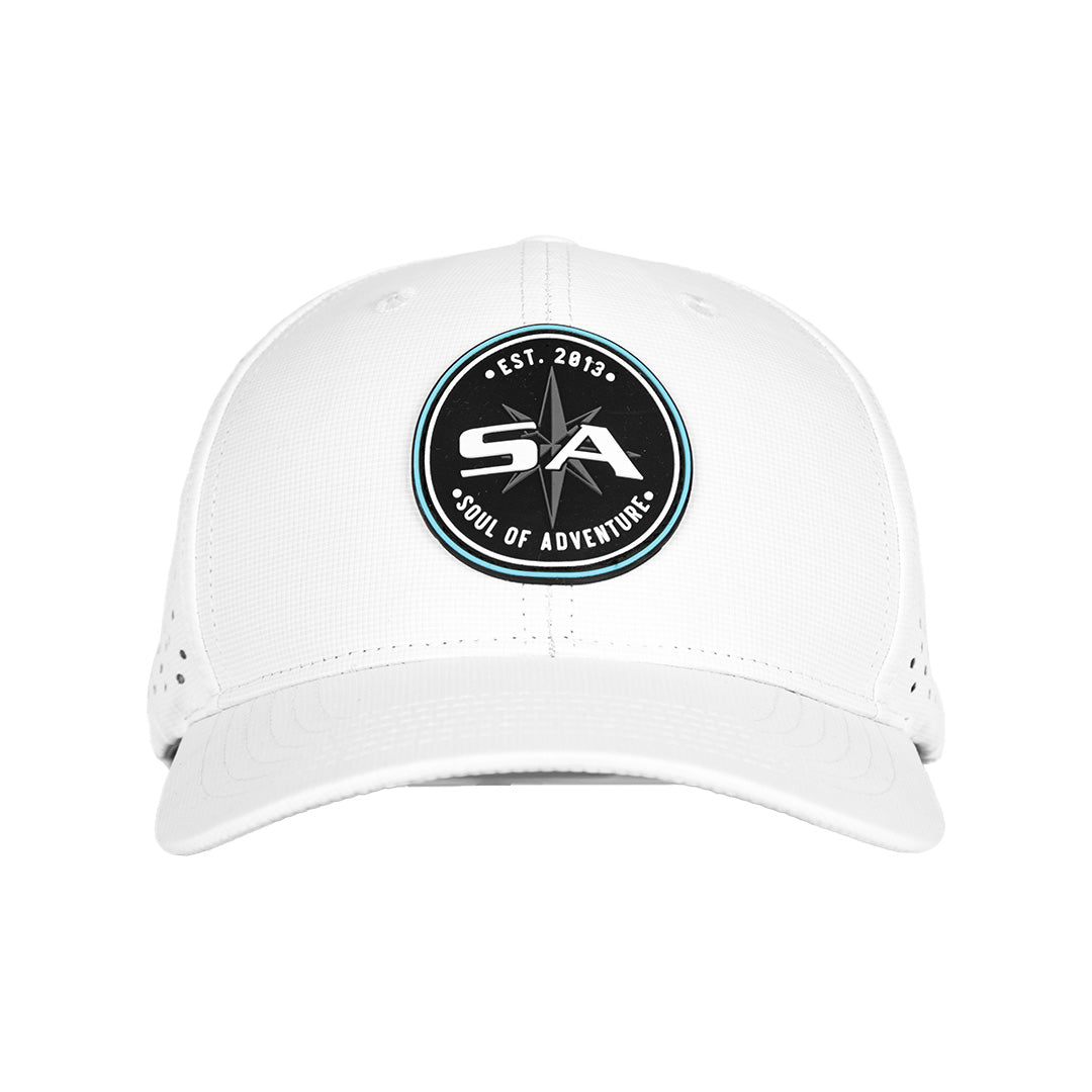 Performance Snap Back | Blue Crest | White