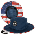 Bucket Hat | American Flag | Navy 2.0