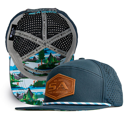 Performance Flat Bill Snapback | Blue | Alpine Digi