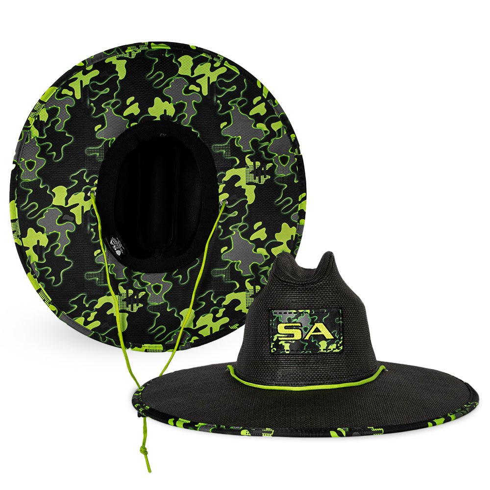 Keys Straw Hat | Black | Surge Conceal Camo