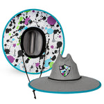 Keys Straw Hat | Grey | Splatter Paint