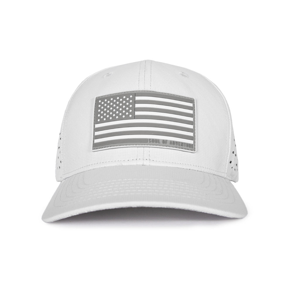 Performance Snapback | SOA Flag | Ghost Mili Camo