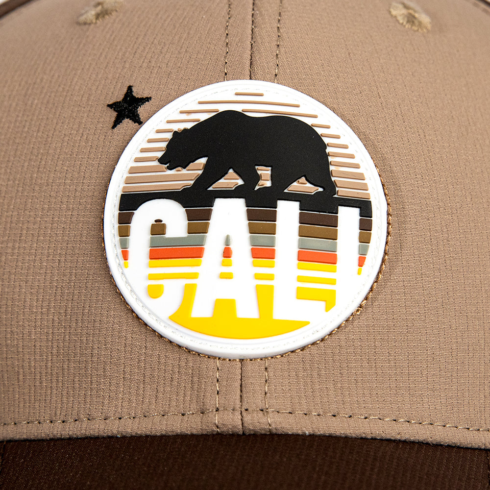 Special Edition Performance Snapback | California Bear | Brown-Khaki