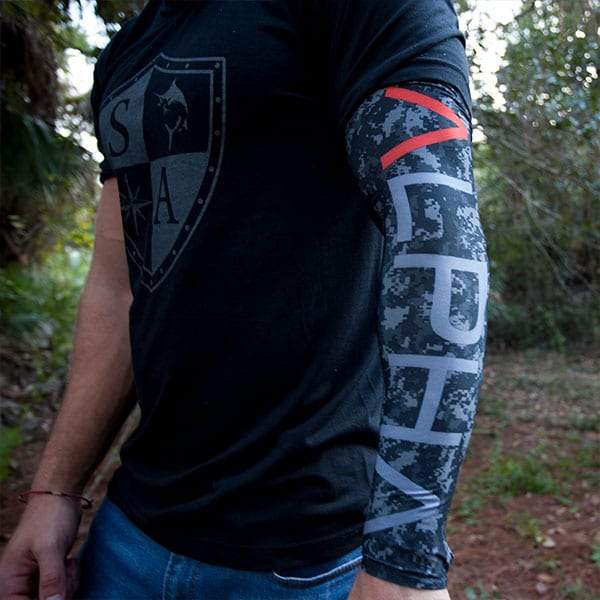 SA Single Arm Shield™ | ALPHA Blackout Digi Camo - SA Company