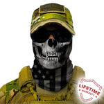 Blackout American Flag Skull