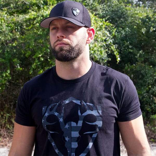 Shield Flex Fit Hat: Black