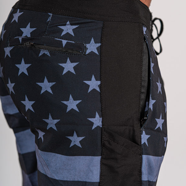 Board Shorts 2.0 | Blackout American Flag