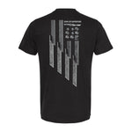 Graphic Tee | Angled Flag | Black