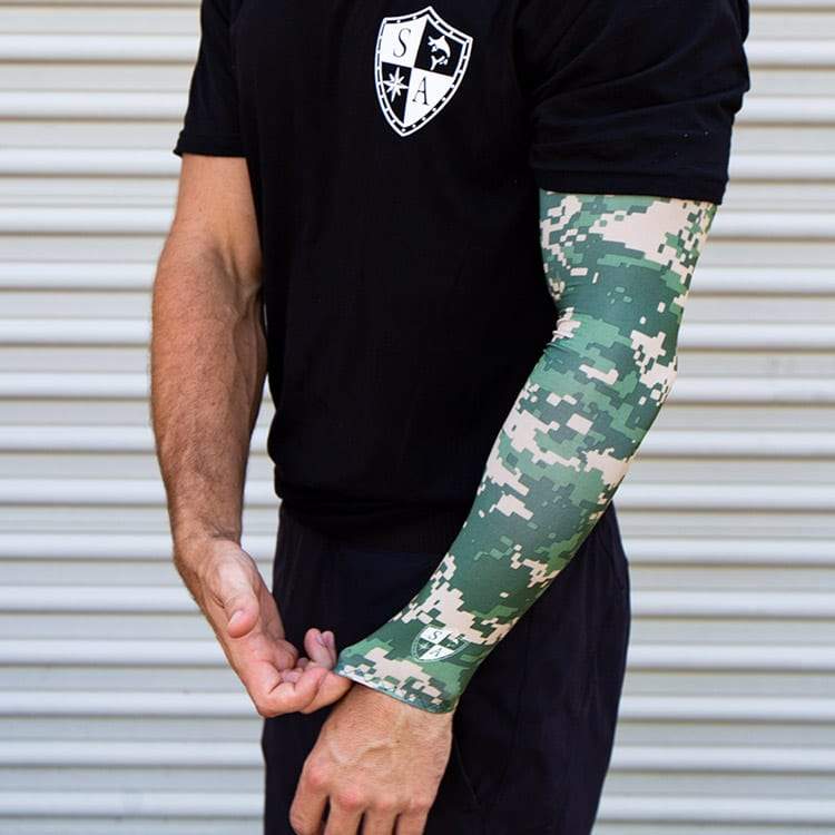 S/SM SA Single Arm Shield™ | Digi Camo | Green