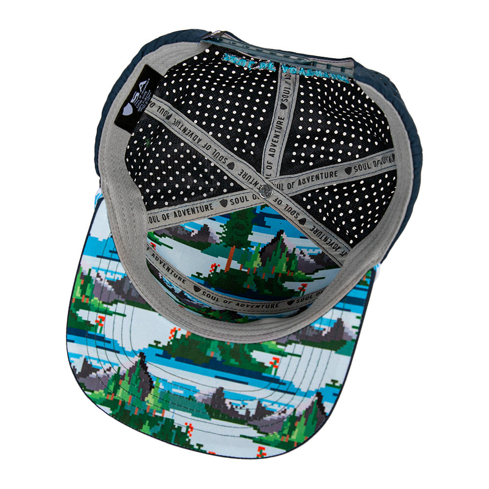 Performance Flat Bill Snapback | Blue | Alpine Digi