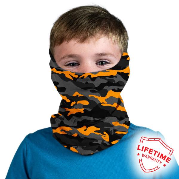 Kids Shields™ | Orange & Grey Military Camo - SA Company