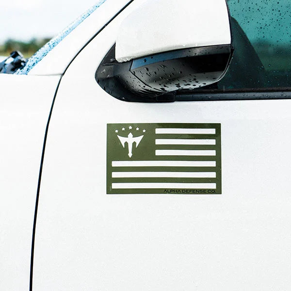Alpha Flag Magnet | Green