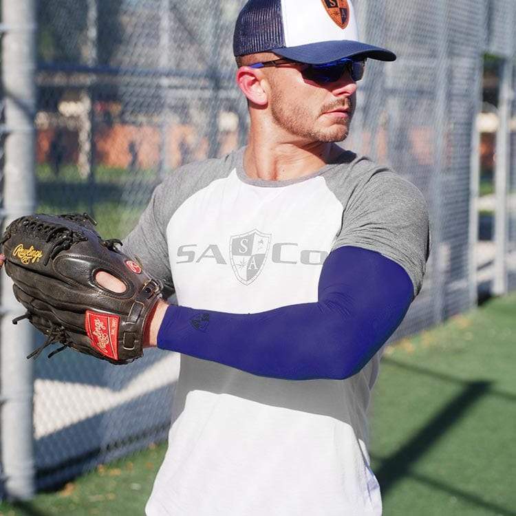 SA Single Arm Shield® | Navy | Small Grey Shield