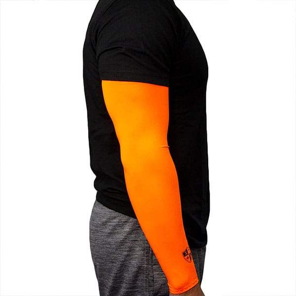 SA Single Arm Shield™ | Neon Orange | Small Black Shield - SA Company