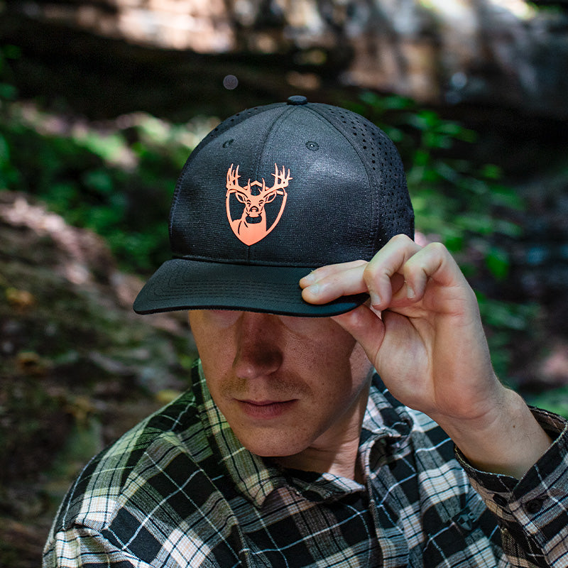 Performance Snapback | Black | Geo Camo-Patriot