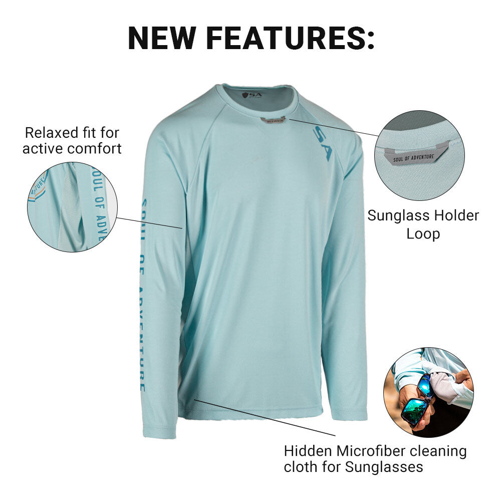 Performance Long Sleeve Shirt | SA Circle | Ice
