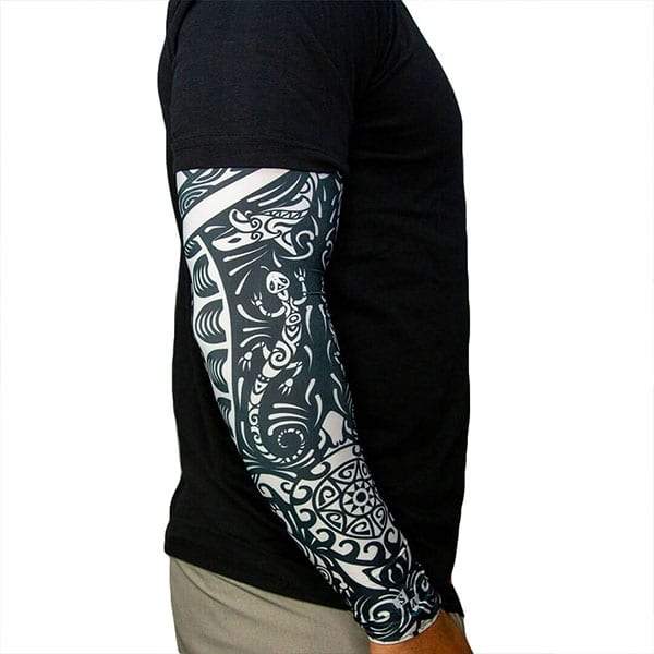 SA Single Arm Shield™ | Polynesian | Black & White - SA Company