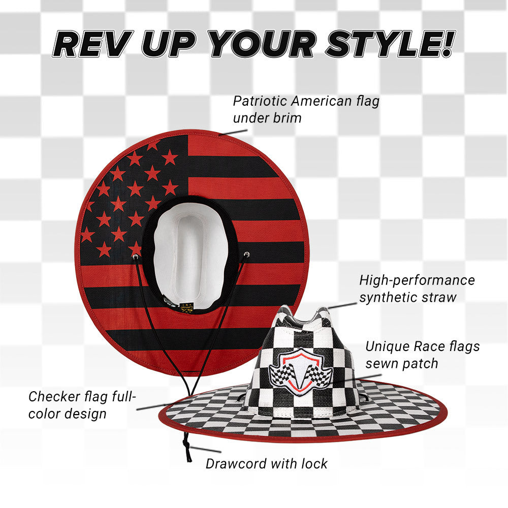 Limited Edition Keys Under Brim Straw Hat | Race Day