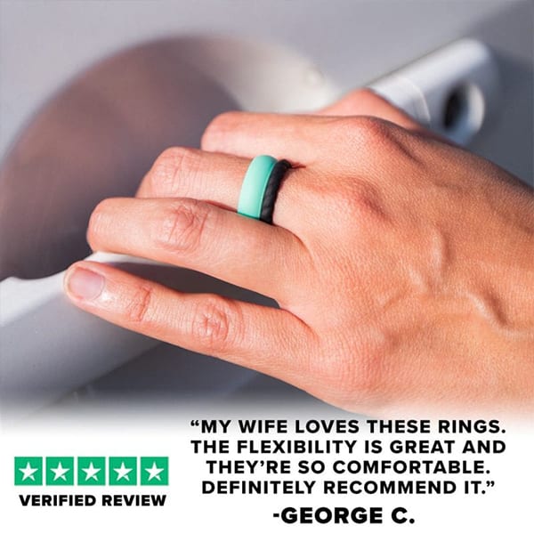 Size 4 SILICONE RING | CLASSIC | WATERCOLOR MARBLE