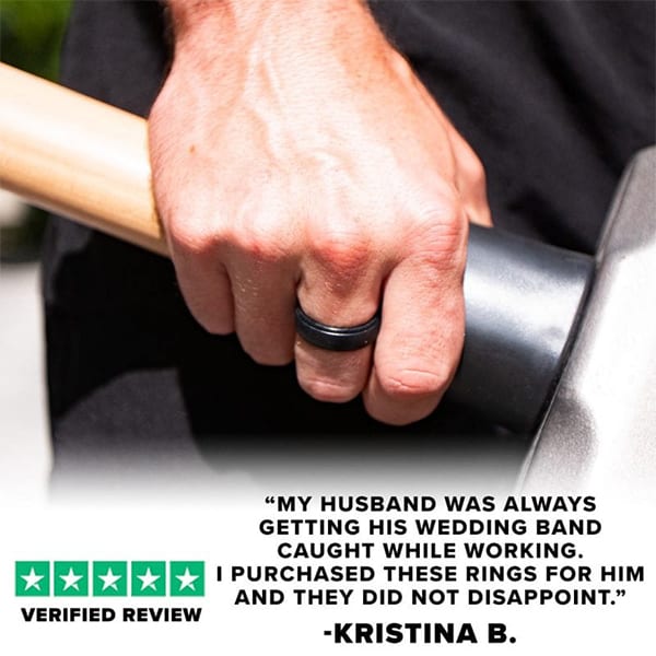 Silicone Ring | Chisel | Bronze | Flag