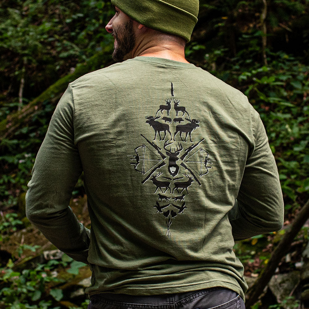 Graphic Tee | Big Game | Military Green