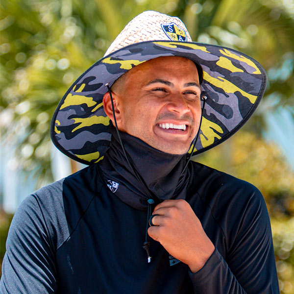 Under Brim Straw Hat | Surge Military Camo