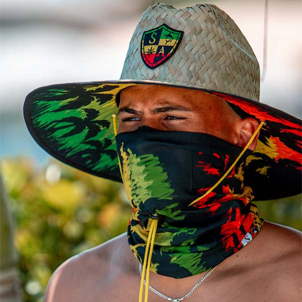 Under Brim Straw Hat | Rasta