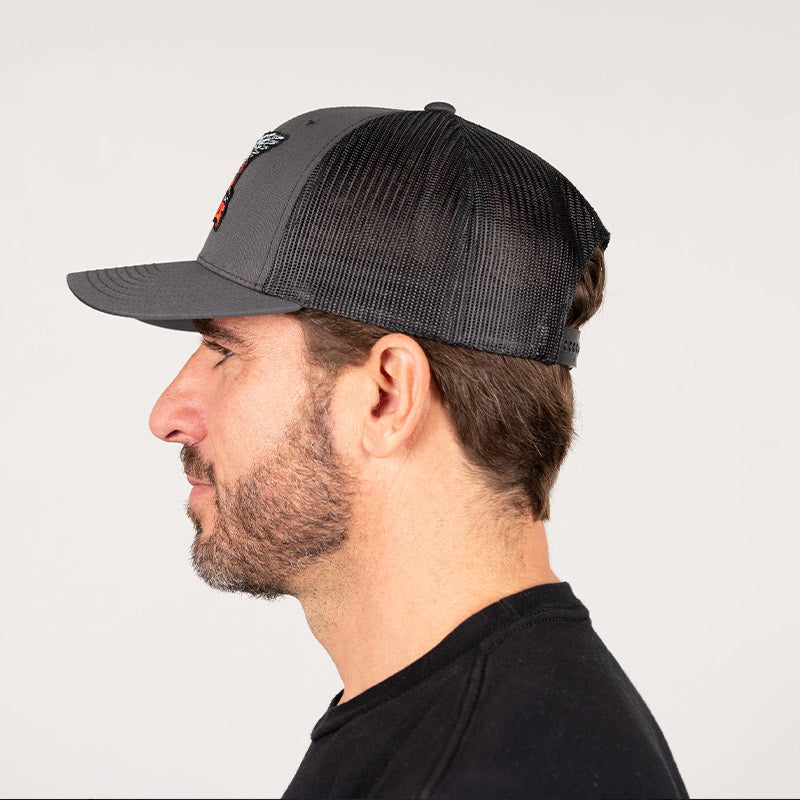 Snap Back Hat | Charcoal | USA Eagle