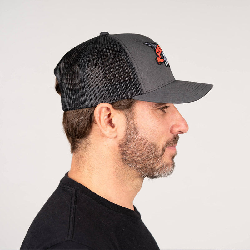 Snap Back Hat | Charcoal | USA Eagle