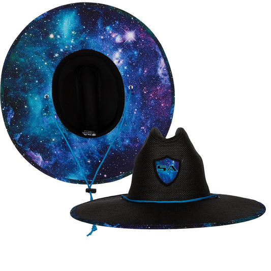 Keys Under Brim Straw Hat | Outerspace | Black