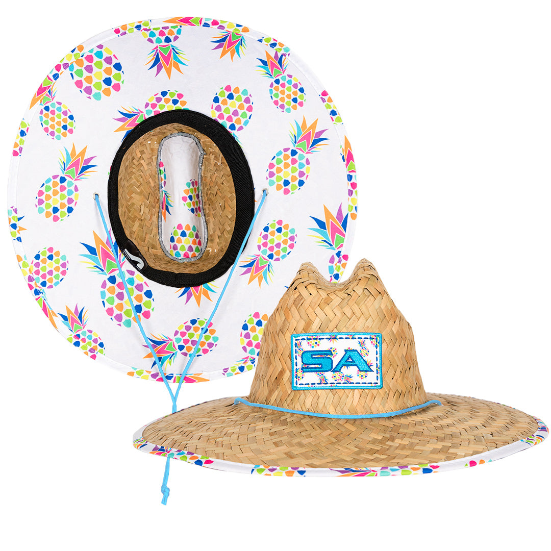 Under Brim Straw Hat | Pineapple Breeze