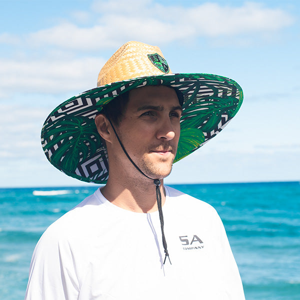 Palms Under Brim Straw Hat