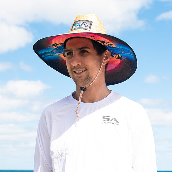 Palms Under Brim Straw Hat
