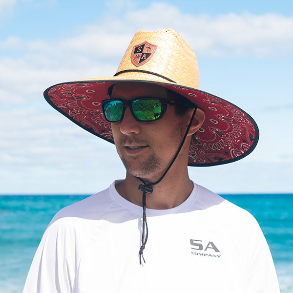 Palms Under Brim Straw Hat