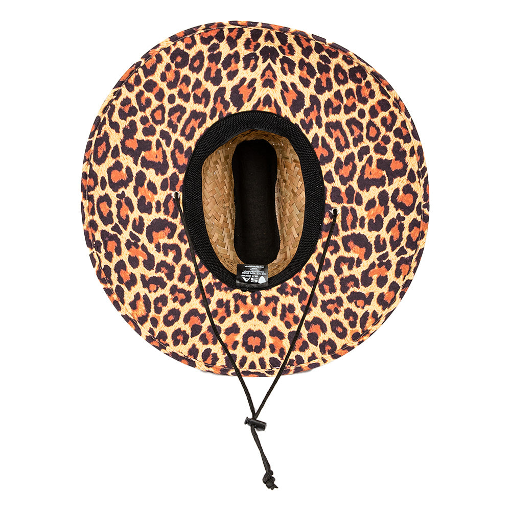 Under Brim Straw Hat | Cheetah