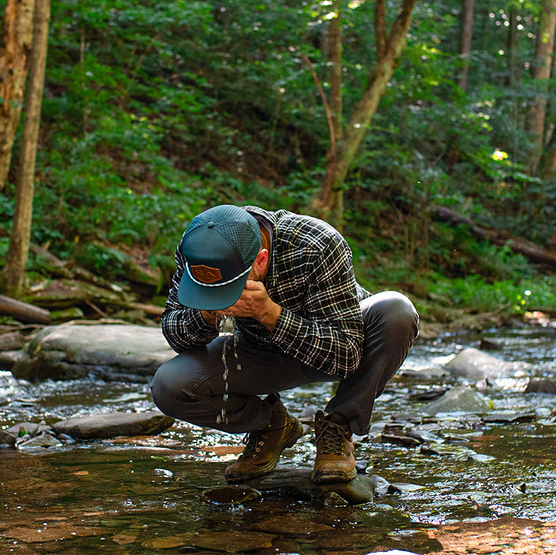 Performance Flat Bill Snapback | Blue | Alpine Digi
