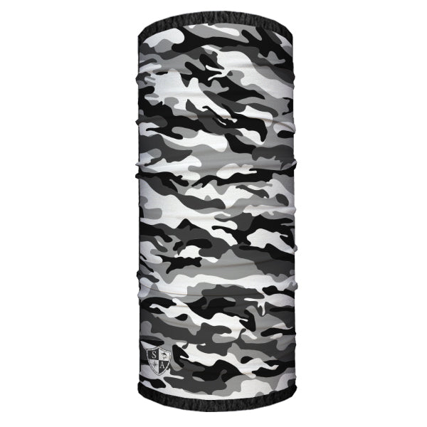 Fleece Face Shields® | Snow Military Camo