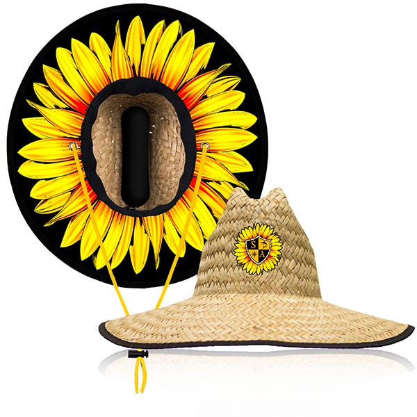Under Brim Straw Hat | Sunflower | SA Shield Sunflower - SA Company